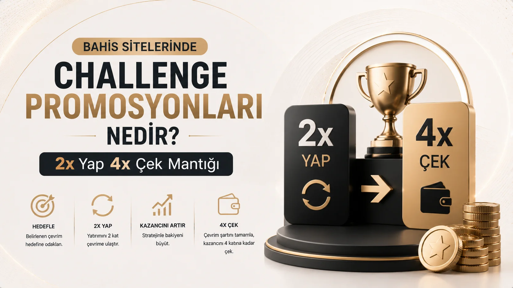 Bahis Sitelerinde Challenge Promosyonları Nedir? 2x Yap 4x Çek Mantığı